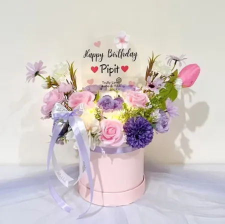 Bloom Box Akrilik Ucapan Ulang Tahun Kabupaten Kebumen